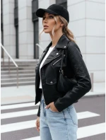 Dámská kožená bunda ERIETA black FashionStreet TY4197