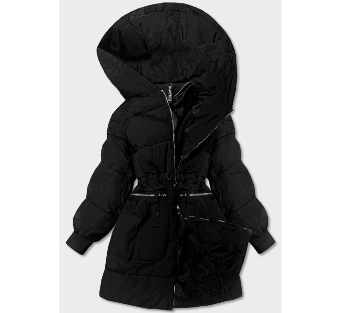 Černá dámská oversize zimní bunda (736ART)