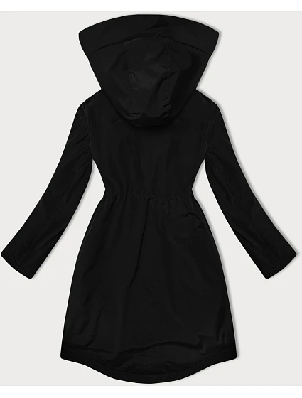 zateplená černá dámská bunda s kapucí model 20930837 - LHD