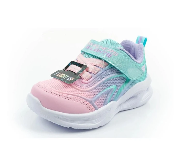 Skechers Color Breeze LED dětská sportovní obuv pro dívky tyrkysová