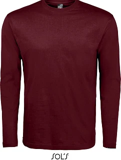 SOL'S Monarch Tričko s dlouhým rukávem 25.1420 oxblood