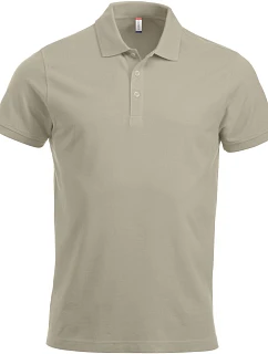 Clique Classic Lincoln S/S Pánské piqué polo z těžké bavlny 67.8244 light khaki