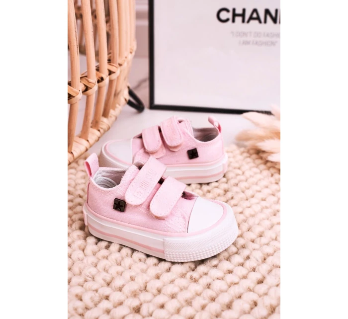 Dětské Tenisky Na Suchý Zip BIG STAR model 21545409 Růžové - Big Star Shoes Dětské Tenisky Na Suchý Zip BIG STAR model 21545409 Růžové - Big Star Shoes