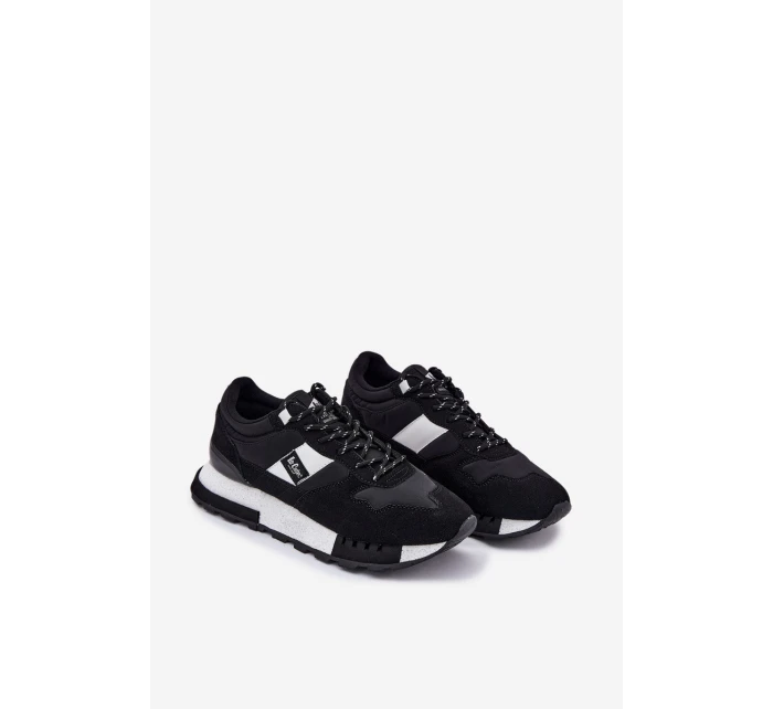 Zateplené pánské sneakers na platformě Lee Cooper LCJ-25-03-3378M černé