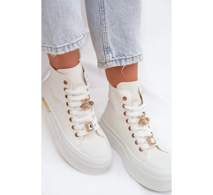 Dámské tenisky na platformě s bílé model 21919384 - Boto