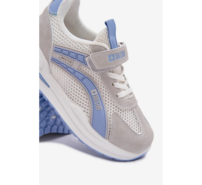Dětské sportovní boty Big Star TT374153 HI-POLY SYSTEM Bílomodré Dětské sportovní boty Big Star TT374153 HI-POLY SYSTEM Bílomodré