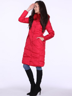 Dámský kabát model 17956269 Červený - PERSO