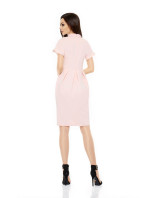 Dámské společenské šaty s  a krátkým rukávem dlouhé Růžová / M  model 15042946 - Lemoniade