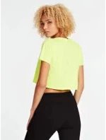 Dámské tričko neonově žlutá model 15439989 - Guess Dámské tričko neonově žlutá model 15439989 - Guess