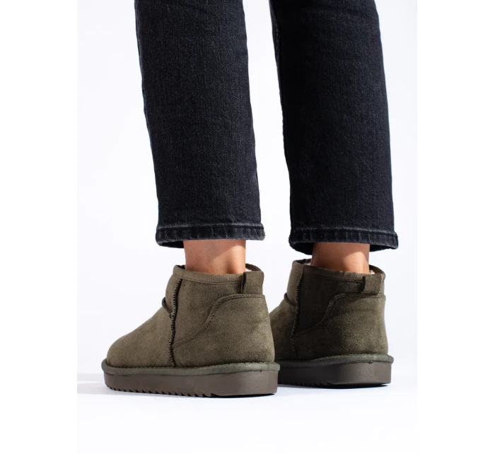 Zajímavé sněhule dámské zelené platforma Zajímavé sněhule dámské zelené platforma