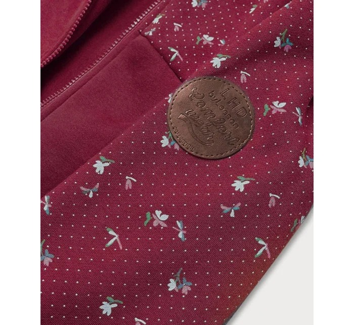 Dámská mikina ve vínové bordó barvě s model 21073830 - LHD