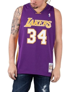 Mitchell & Ness Los Angeles Lakers NBA Swingman Jersey Lakers 99-00 Shaquille O`Neal SMJYGS18447-LALPURP99SON pánské oblečení