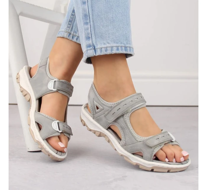 Pohodlné sandály W model 20971957 grey - Rieker