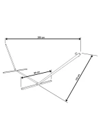 Kovový stojan HAMMOTA RACK 374x91x111CM