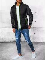 Pánská přechodná prošívaná bunda černá FashionStreet TX4398