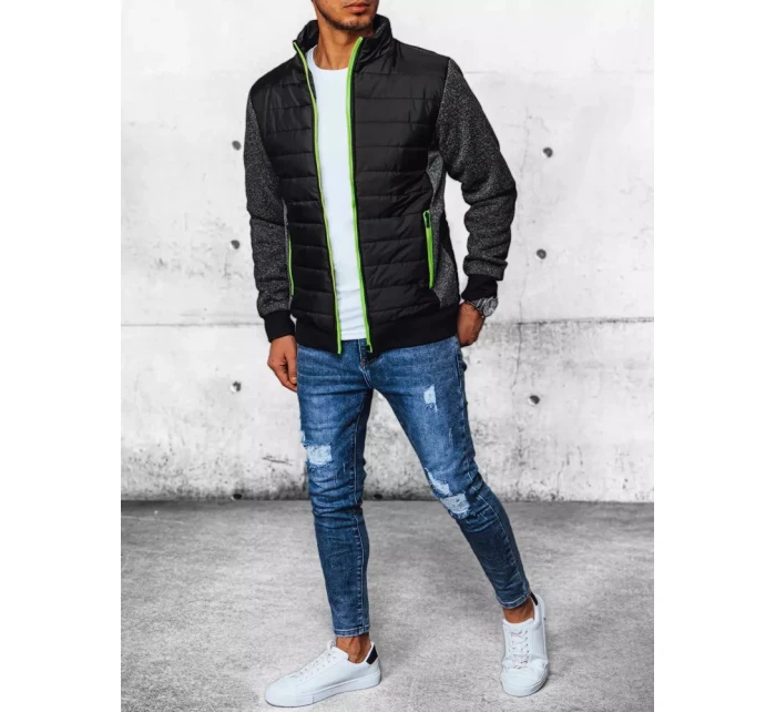 Pánská přechodná prošívaná bunda černá FashionStreet TX4398