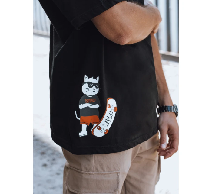 Pánské tričko s potiskem černé Dstreet model 21975588 - FashionStreet