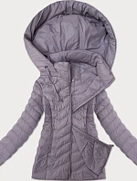 Dámská prošívaná bunda s kapucí J Style light heather (16M9238-35)