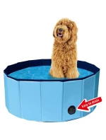 SKLÁDACÍ ZAHRADNÍ BAZÉN PRO PSY 80X30CM MODRÝ MAXXPRO