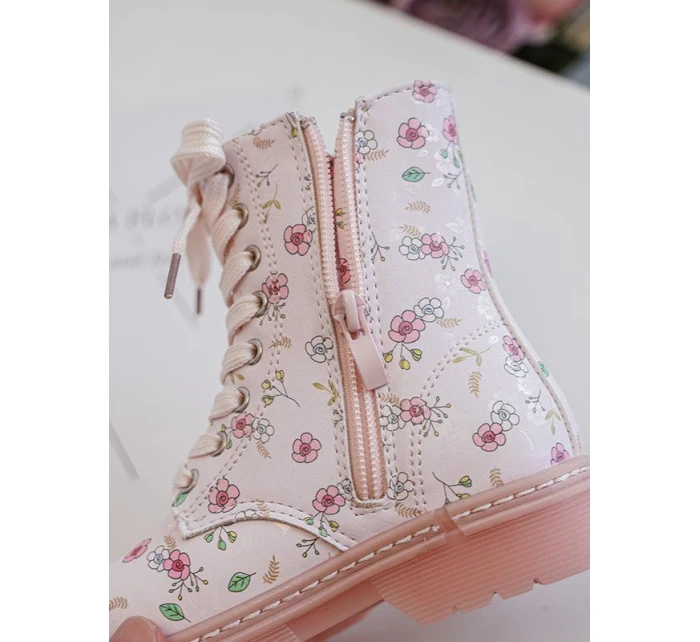 Dětské zateplené boty na zip Růžové model 21634773 - Boto Dětské zateplené boty na zip Růžové model 21634773 - Boto