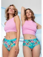 Kalhotky Sea Stars Simple Brasil Maxi zeleno-červené - Julimex