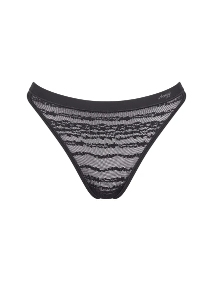 Dámské tanga FREE Evolve String Lace - BLACK - černé 0004 - SLOGGI Dámské tanga FREE Evolve String Lace - BLACK - černé 0004 - SLOGGI