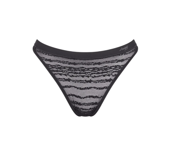 Dámské tanga FREE Evolve String Lace - BLACK - černé 0004 - SLOGGI Dámské tanga FREE Evolve String Lace - BLACK - černé 0004 - SLOGGI