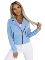 Semišová s dlouhými rukávy a zipy MODRÁ model 21227409 - numoco basic