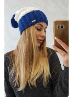 Paris fleecová čepice K212 ecru+chabra