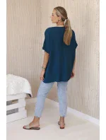 Oversized halenka s přívěskem námořní Oversized halenka s přívěskem námořní