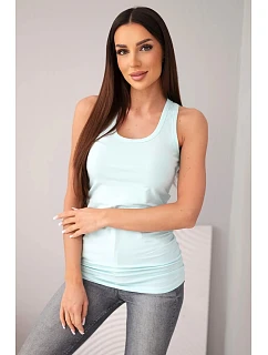 Dámská tílko z bavlny s kulatým výstřihem mátová