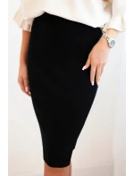 Dámská sukně z elastického viskózového úpletu černá Dámská sukně z elastického viskózového úpletu černá
