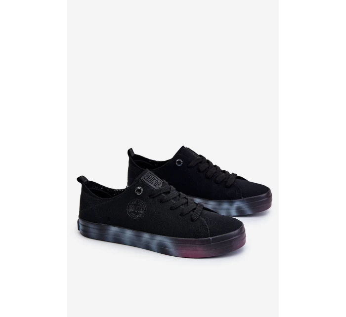 Dámské tenisky s barevnou platformou Big Star LL274239 Černá