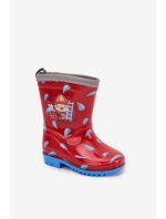 Dětské holínky hasič červené Breezly