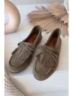 Dámské mokasíny s třásněmi zelené Janelisse Dámské mokasíny s třásněmi zelené Janelisse