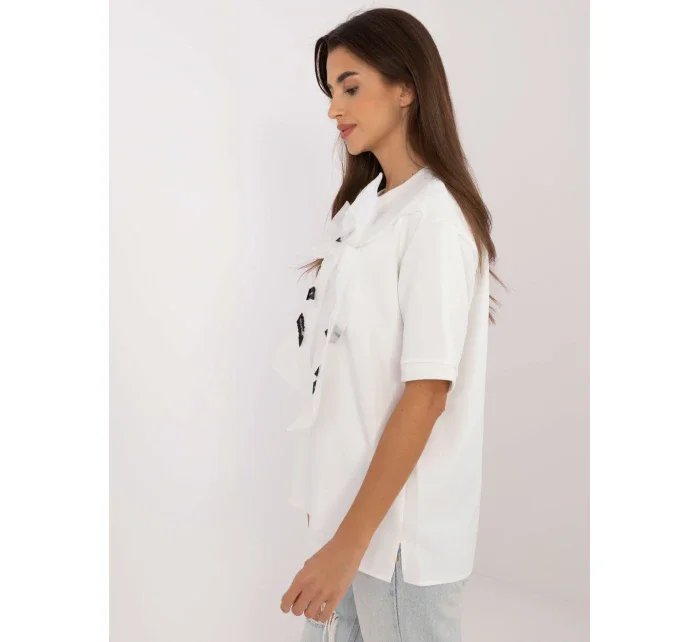 Bluzka LK BZ ecru model 20470283 - FPrice Bluzka LK BZ ecru model 20470283 - FPrice