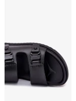 Pánské kožené sandály Big Star – černé Pánské kožené sandály Big Star – černé