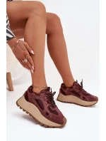 Kožené dámské tenisky na platformě Big Star HI-POLY SYSTEM – bordó Kožené dámské tenisky na platformě Big Star HI-POLY SYSTEM – bordó