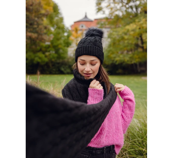 Dámský set šály a čepice Vuch Sheron Set Black