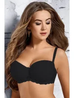 Dámská podprsenka Bardotka model 20764040 Černá - Vena