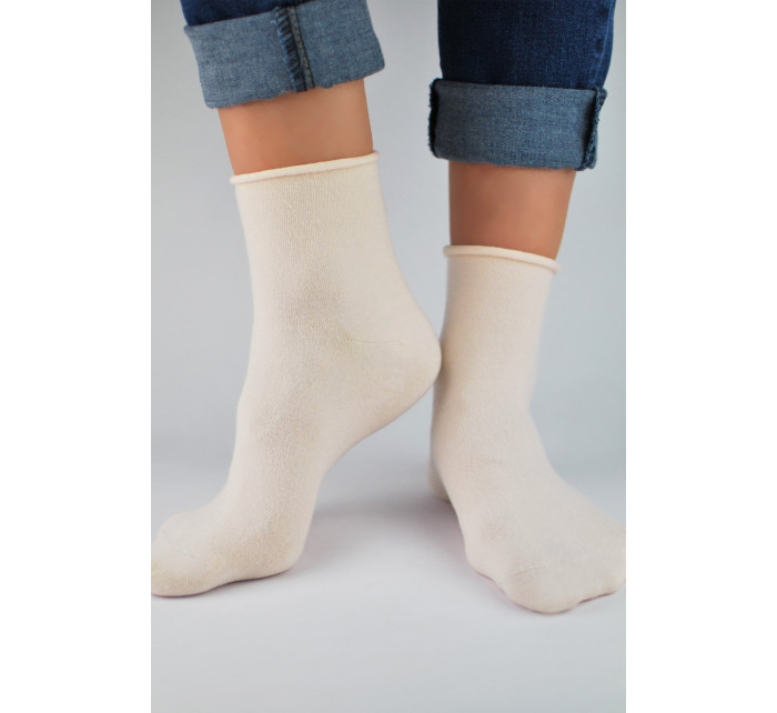 Dámské bavlněné ponožky bez stahovacího lemu SB014