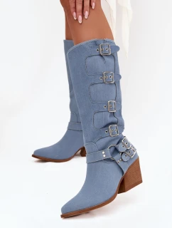 Kozačky na podpatku  model 217817 Step in style