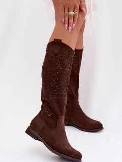 Ažurové kozačky  model 224441 Step in style