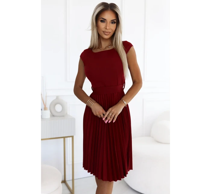 LILA sukienka z krótkim i  model 20596593 - numoco