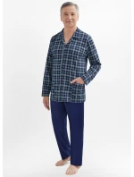 Pánské pyžamo Martel 403 Antoni III délka/r 3XL-4XL pyžamo na zip Pánské pyžamo Martel 403 Antoni III délka/r 3XL-4XL pyžamo na zip