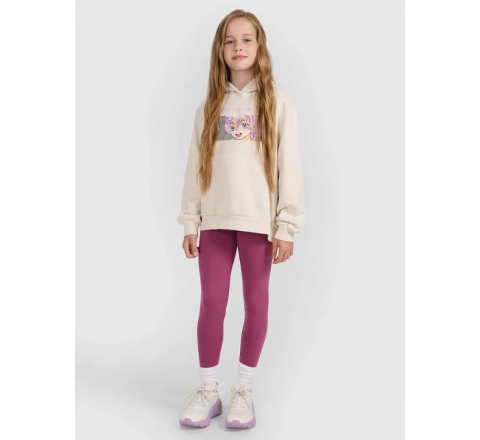 Dívčí pletené legíny 4F 4FJRAW25TTIGF291-50S Dívčí pletené legíny 4F 4FJRAW25TTIGF291-50S