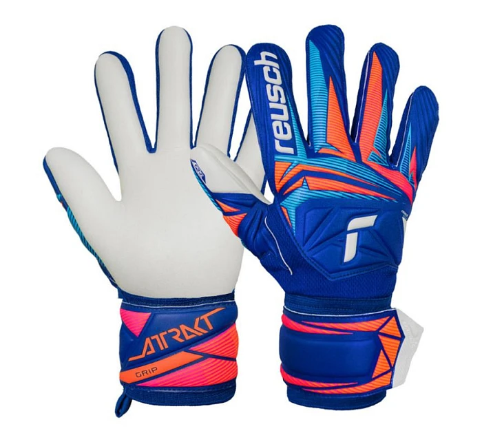 Dětské brankářské rukavice Attrakt Grip Junior Blue 5672815-4126