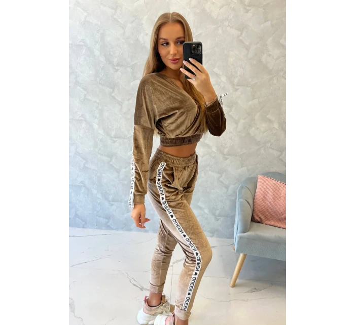 Sada veluru Queen cappuccino Sada veluru Queen cappuccino