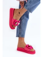 Dámské žabky s mašlí a ozdobným medvídkem model 21648631 - Boto