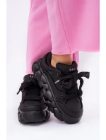 Dámské Kožené Tenisky Na Masivní Platformě GOE RR2N4044 Černé